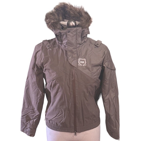 Helly Hansen Helly Tech XP‎ Hooded Faux Fur Trim Jacket XS - Picture 1 of 5